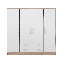 Armadio ad ante battenti "Hannut" 10, bianco / rovere - 190 x 50 x 56 cm (h x l x p)