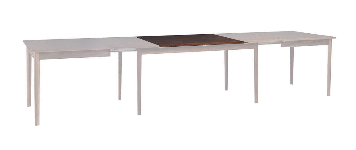 2 piani d'appoggio di 52,5 x 90 cm, allungabili a scelta per il tavolo da pranzo Inginele 07, dimensioni totali del tavolo con un totale di 4 inserti 370 x 75 x 90 cm