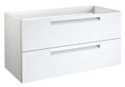 Mobile bagno "Meerut" 20 con apertura per sifone, bianco opaco - 50 x 99 x 45 cm (h x l x p)