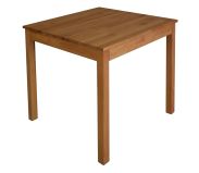 Tavolo da pranzo Wooden Nature 205, in faggio massello oliato, naturale, piccolo - 70 x 70 cm (l x p)