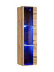 Pensile Fardalen 20, colore: rovere Wotan - Dimensioni: 120 x 30 x 30 cm (A x L x P), con illuminazione a LED
