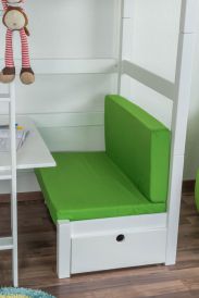 Set di 2 cuscini per letto a soppalco "Tim" -  verde