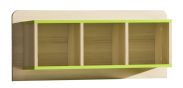 Cameretta - Mensola "Dennis" 09, verde chiaro - 40 x 96 x 22 cm (h x l x p)