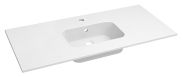 Bagno - Lavabo "Dhule" 16, bianco - 10 x 101 x 46 cm (h x l x p)