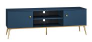 Mobile TV Kumpula 05, blu scuro - misure: 54 x 160 x 40 cm (h x l x p), con 2 ante e 4 scomparti