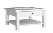 Tavolino "Badus" 03, bianco - 54 x 93 x 93 cm (h x l x p)