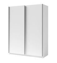 Armadio ad ante scorrevoli Trikala 01, bianco - misure: 198 x 150 x 60 cm (h x l x p)