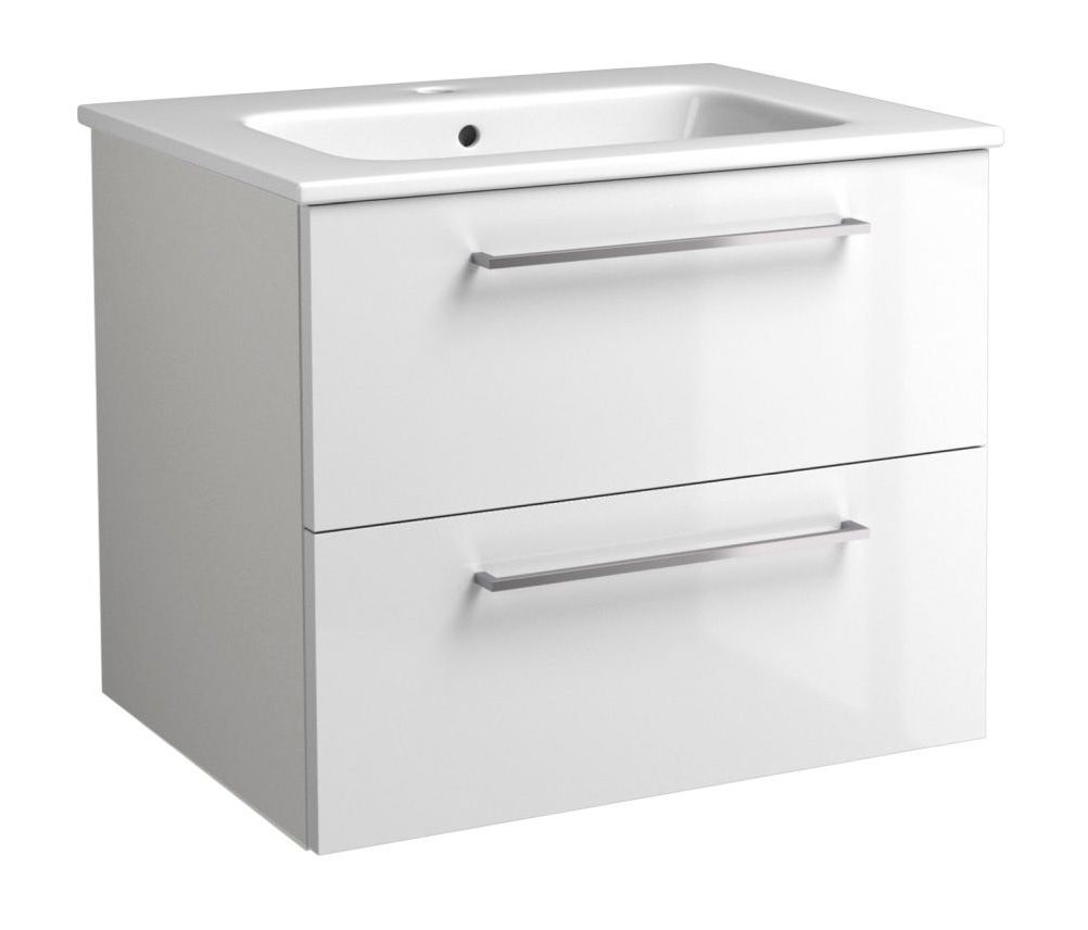 Mobile bagno "Noida" 48, bianco lucido - 52 x 61 x 46 cm (h x l x p)