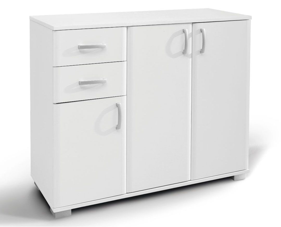 Cassettiera Vaschetta 12, bianco - 95 x 113 x 37 cm (h x l x p)