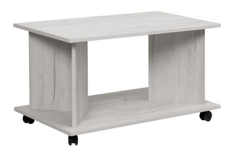 Tavolino "Zafra" 04, bianco rovere - 90 x 50 x 50 cm (l x p x h)