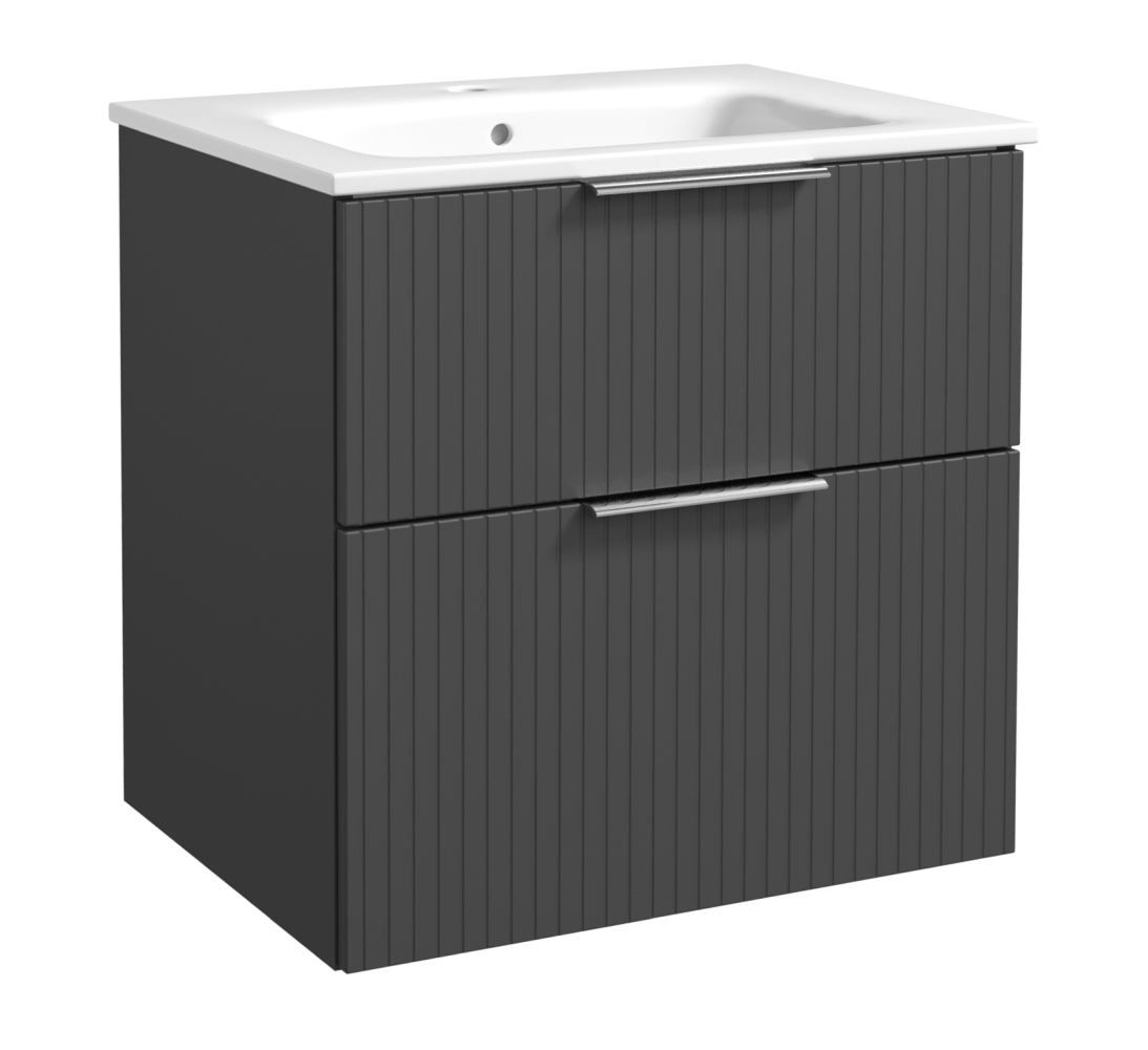 Mobile bagno "Bilaspur" 02, grafite - 62 x 61 x 46 cm (h x l x p)