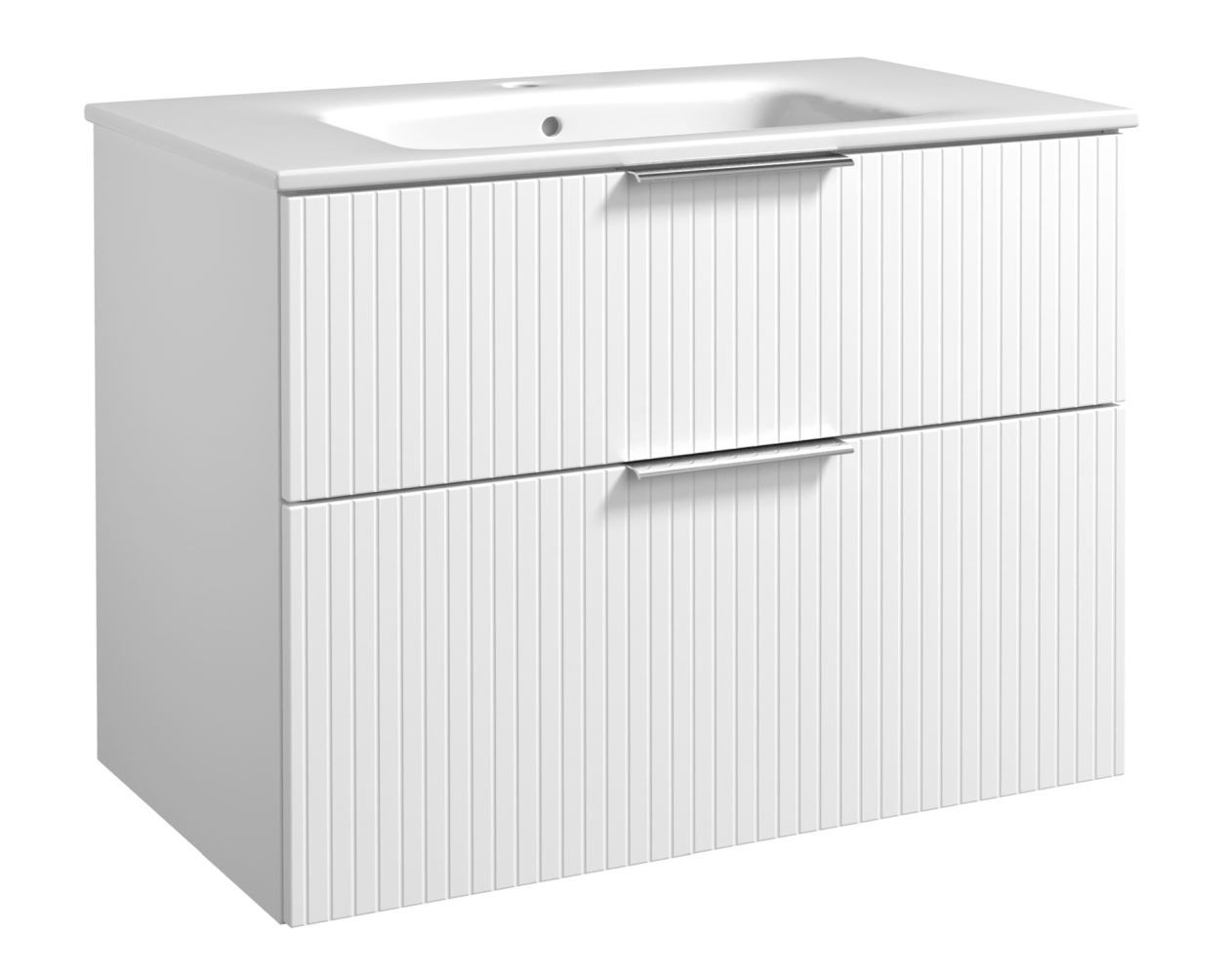 Mobile bagno "Bilaspur" 03, bianco opaco - 62 x 81 x 46 cm (h x l x p)