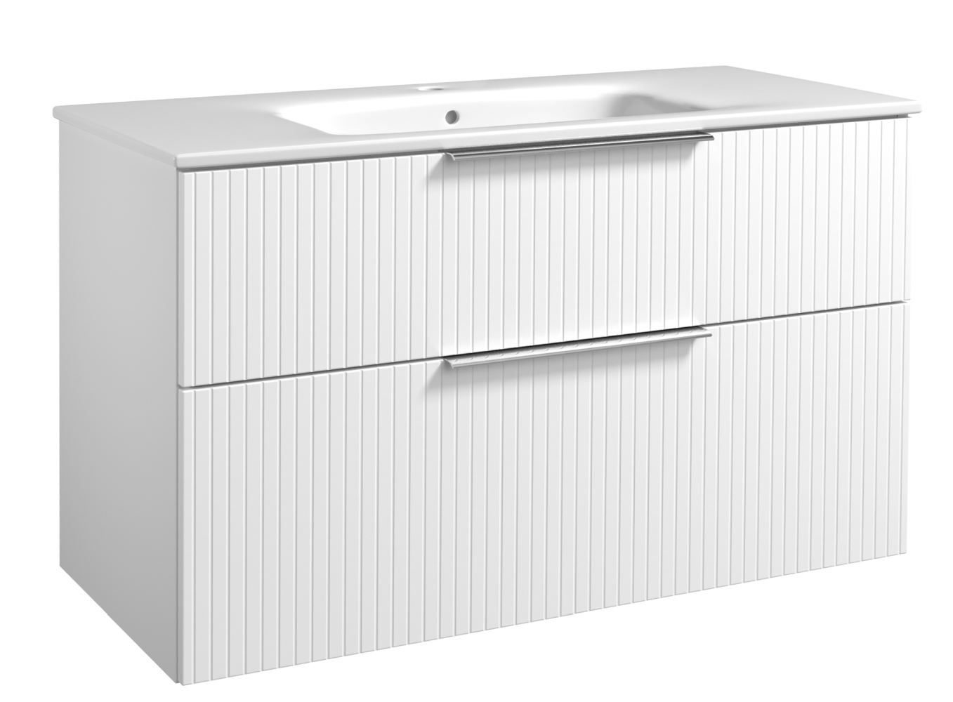 Mobile bagno "Bilaspur" 05, bianco opaco - 62 x 101 x 46 cm (h x l x p)