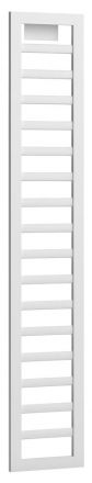 Scaletta laterale per letto "Minnea", bianco - 171 x 30 x 2 cm (h x l x p)