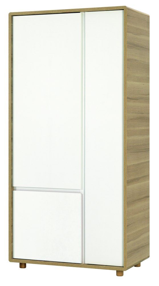 Armadio "Nalle" 03, rovere / bianco - 185 x 90 x 53 cm (h x l x p)