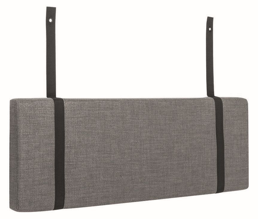 Imbottitura testiera letto "Syrina", grigio - 30 x 84 x 5 cm (h x l x p)