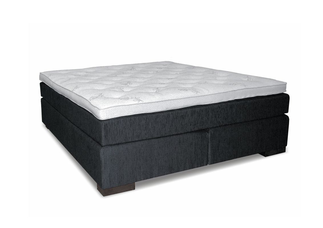 Letto boxspring EBON, base: molle Bonnell, materasso: 5 zone - molle insacchettate, topper: memory foam - 180 x 200 cm