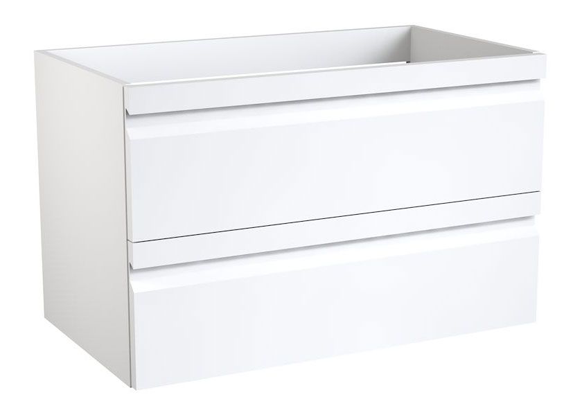 Mobile bagno "Bikaner" 04, bianco lucido - 50 x 79 x 45 cm (h x l x p)