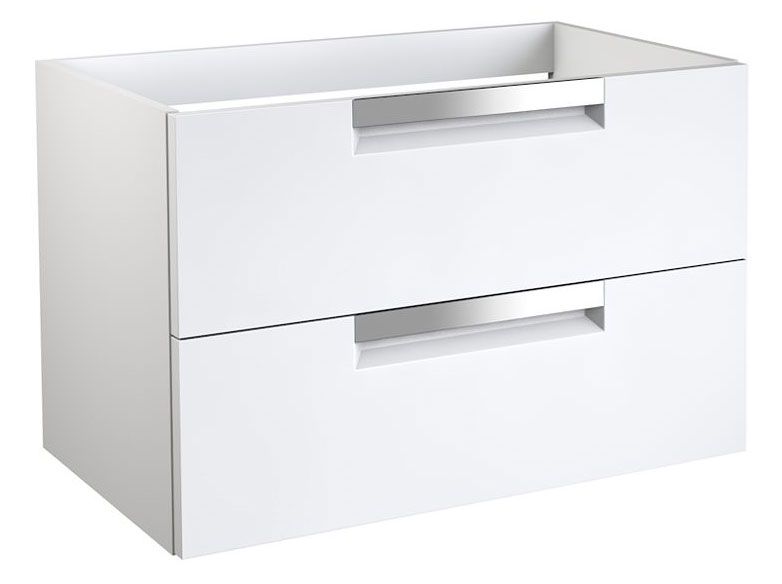 Mobile bagno "Meerut" 10 con apertura per sifone, bianco opaco - 50 x 79 x 45 cm (h x l x p)