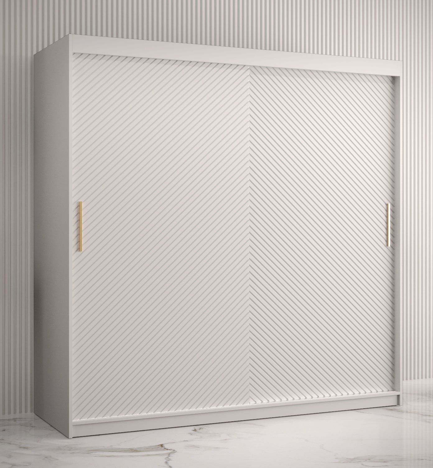 Armadio spazioso Balmenhorn 13, bianco opaco - 200 x 180 x 62 cm (h x l x p), 10 scomparti e 2 barre appendiabiti