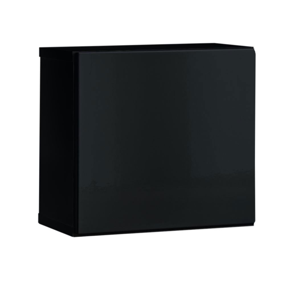 Armadio a muro con funzione di apertura a pressione Möllen 06, colore: nero - Dimensioni: 30 x 30 x 25 cm (A x L x P)