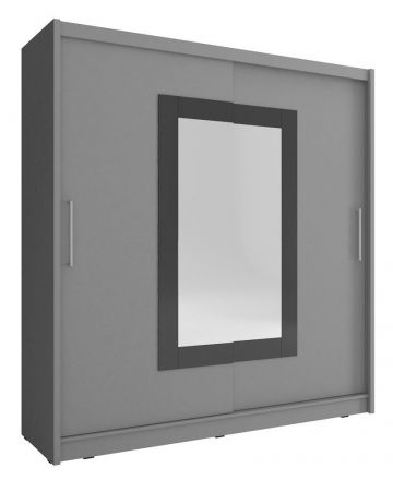 Armadio neutro con spazio sufficiente Bickleigh 29, colore: grigio - Dimensioni: 214 x 200 x 62 cm (A x L x P), con 10 vani