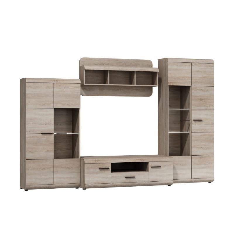 Soggiorno completo - Set C Gabes, 4 pezzi, rovere Sonoma