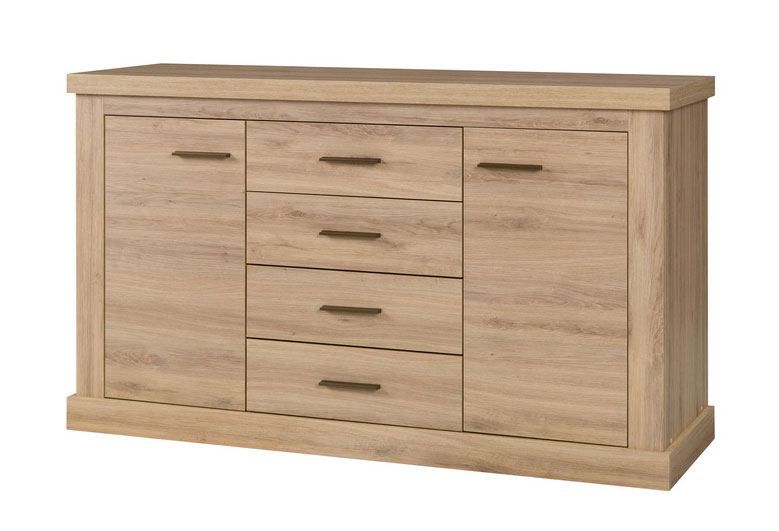 Cassettiera Kolda 05, rovere selvatico - 88 x 153 x 44 cm (h x l x p)