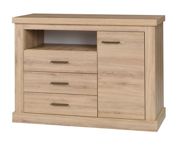 Cassettiera Kolda 06, rovere selvatico - 88 x 123 x 44 cm (h x l x p)