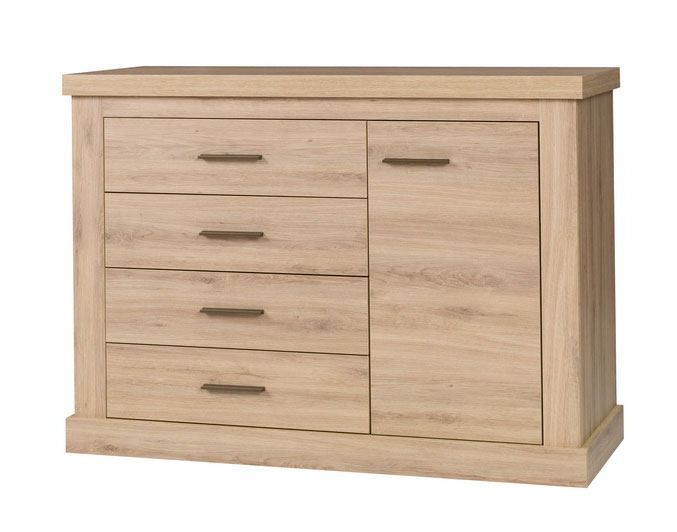 Cassettiera Kolda 07, rovere selvatico - 88 x 123 x 44 cm (h x l x p)