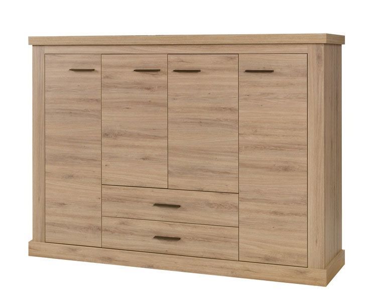 Cassettiera Kolda 08, rovere selvatico - 125 x 173 x 44 cm (h x l x p)