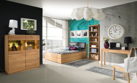 Camera da letto completa - Set E Fazenda, 5 - parti, parzialmente massello, naturale