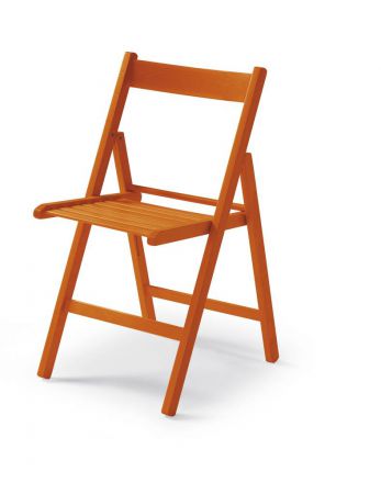 Sedia pieghevole "Maridi" 228, arancione - 79 x 48 x 43 cm (h x l x p)