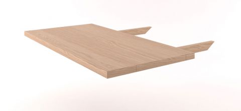 Allunga per tavolo in rovere massello naturale "Pirol 113" - 80 x 45 cm