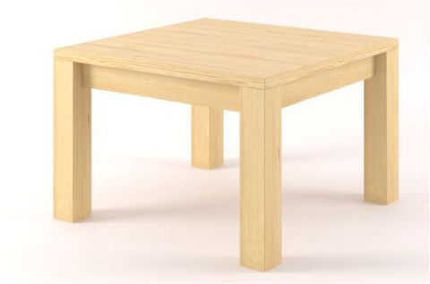 Tavolino in pino massello naturale "Turakos 121" - 90 x 50 x 90 cm (l x h x p)