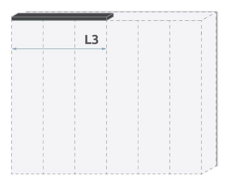 Cornice per Armadio ad ante battenti "Faleasiu" e moduli aggiuntivi, bianco - larghezza: 137 cm