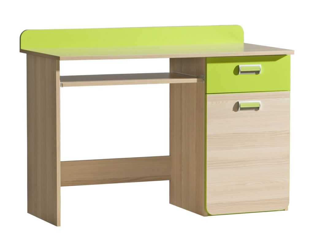 Cameretta - Scrivania "Dennis" 10, verde chiaro - 87 x 120 x 55 cm (h x l x p)