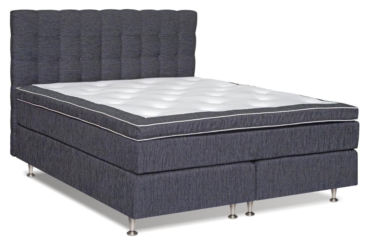 Letto boxspring MALDEN, base: molle Bonnell, materasso: molle insacchettate, topper: schiuma - 140 x 200 cm