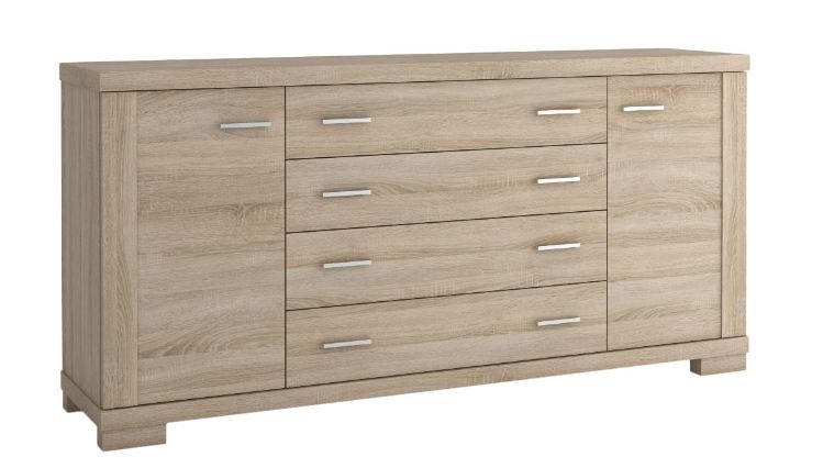 Cassettiera "Temerin" 09 rovere Sonoma - 85 x 180 x 42 cm (h x l x p)