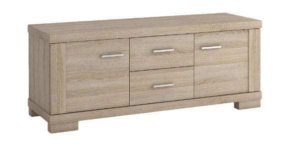 Cassettiera bassa "Temerin" 18, rovere Sonoma - 50 x 130 x 42 cm (h x l x p)