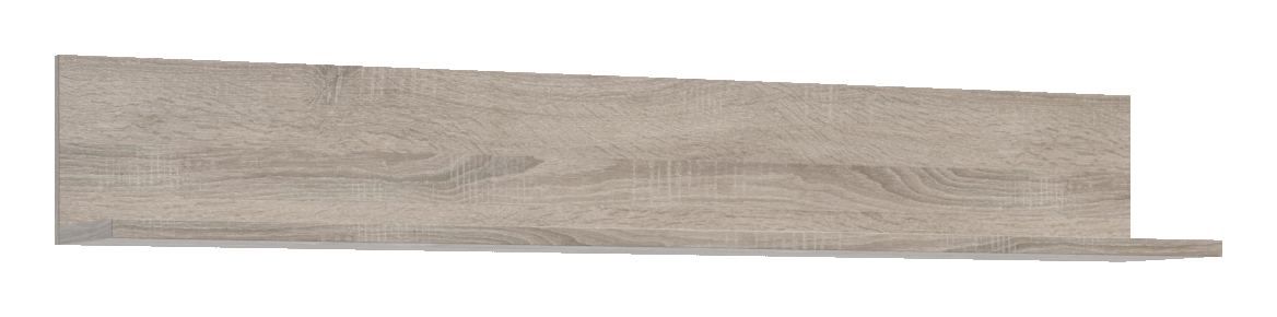 Mensola a muro "Selun" 08, rovere tartufo - 20 x 130 x 19 cm (h x l x p)