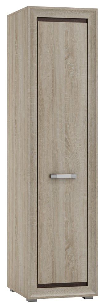 Armadio Kundiawa 37, rovere Sonoma chiaro / rovere Sonoma scuro - 200 x 50 x 58 cm (h x l x p)