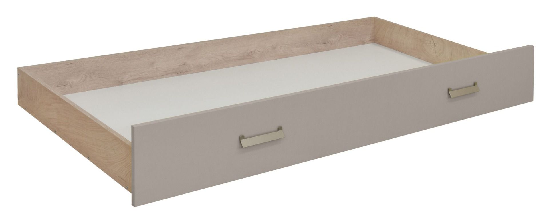 Cassettone letto "Koa", rovere / beige - 26 x 94 x 199 cm (h x p x l)