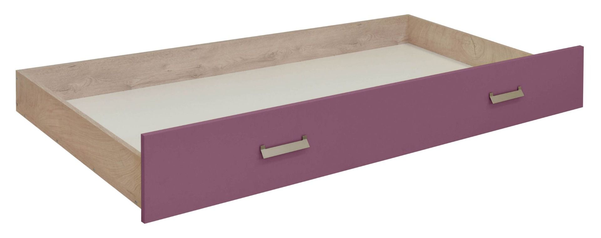 Cassettone letto "Koa", rovere / viola - 26 x 94 x 199 cm (h x p x l)