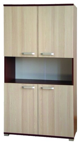 Armadio Cikupa 44, noce / olmo - 160 x 90 x 40 cm (h x l x p)