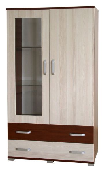 Vetrinetta Cikupa 23, noce / olmo - 160 x 90 x 40 cm (h x l x p)