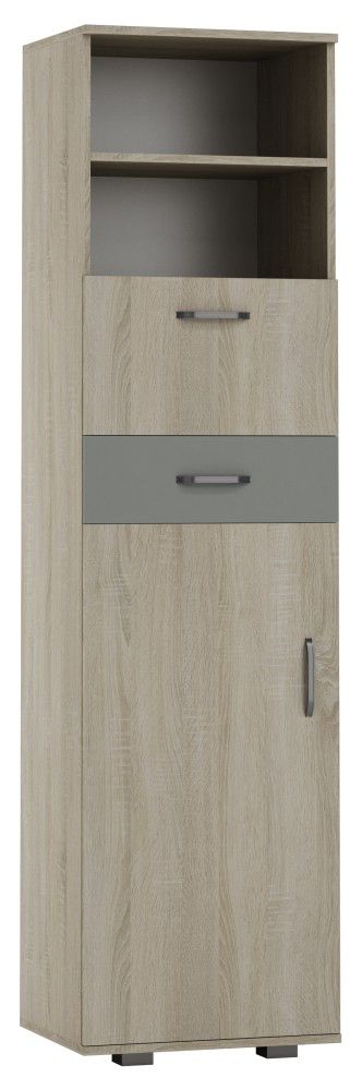 Armadio Ciomas 31, rovere Sonoma / grigio - 190 x 50 x 40 cm (h x l x p)