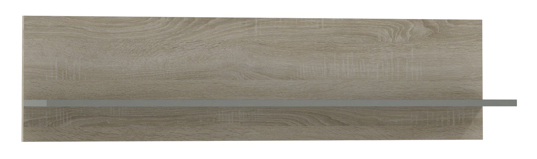 Mensola "Ciomas" 17, rovere Sonoma / grigio - 30 x 118 x 23 cm (h x l x p)