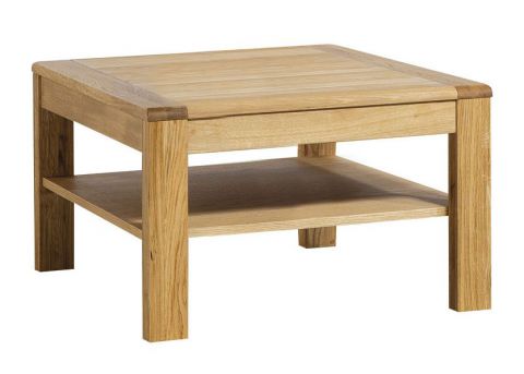 Tavolino "Fazenda" 23, rovere naturale, parzialmente massello - 75 x 75 x 45 cm (l x p x h)