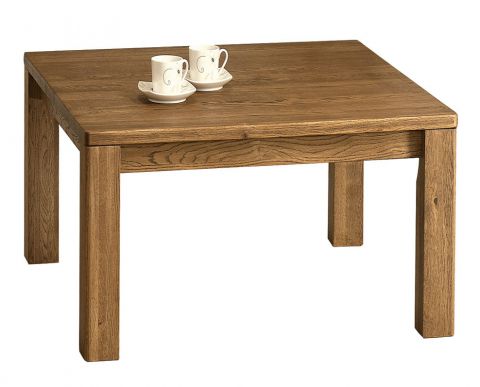 Tavolino "Jussara" 15, ambra, rovere massello - 100 x 100 x 39 cm (l x p x h)
